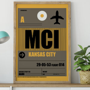 Luggage Tags Kansas City Poster