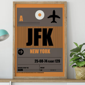 Luggage Tags New York Poster